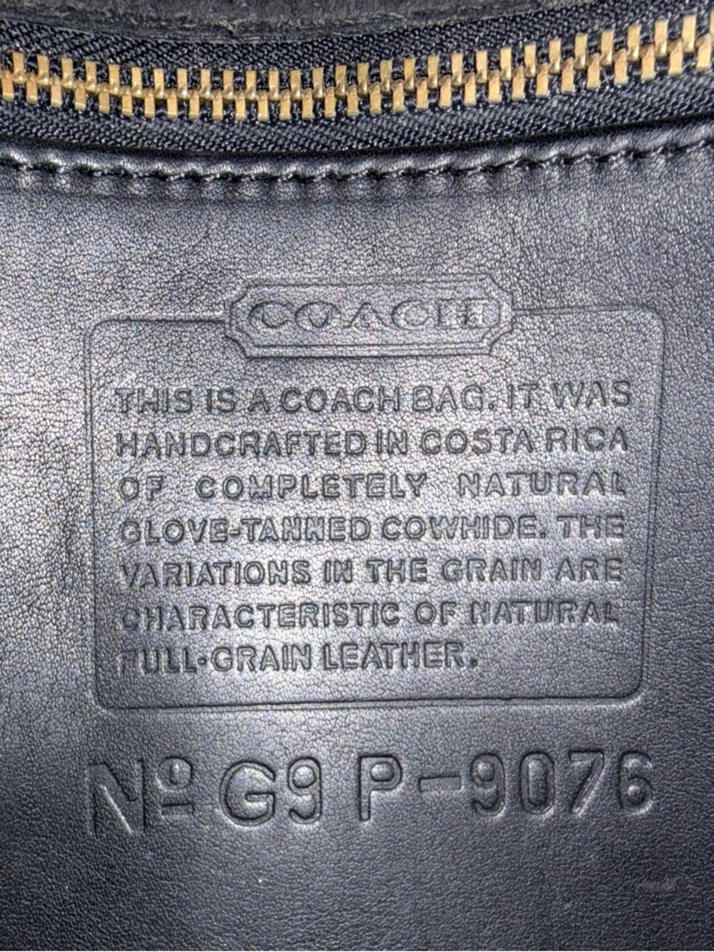 Vintage COACH Patrol Companion Bag Black Crossbody Costa Rica 9076 EUC - Picture 9 of 17